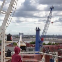 IMG_3464 05/08/2018 - Les dernières vues d'Hambourg, busy, busy, avant de larguer les amarres. Facinating all this agitation in the ports and this was my first stop so I...